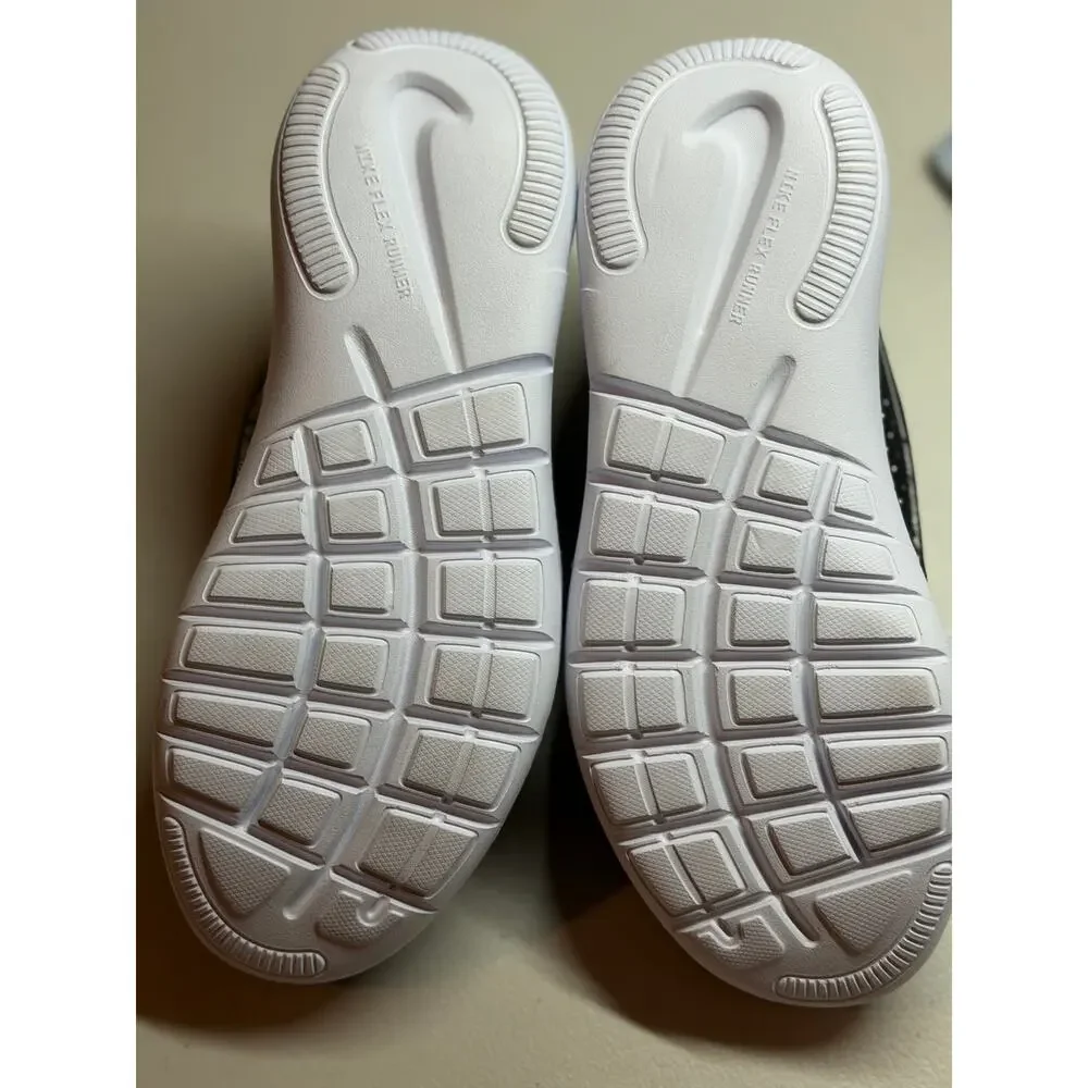 NEW! 6Y Nike Flex Runner 4 GS Black Sneakers For Kids